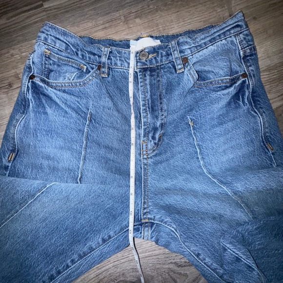 Habitual Blue Wide Leg High Rise Seam Front Denim Jeans Size 2/26 - Picture 7 of 8